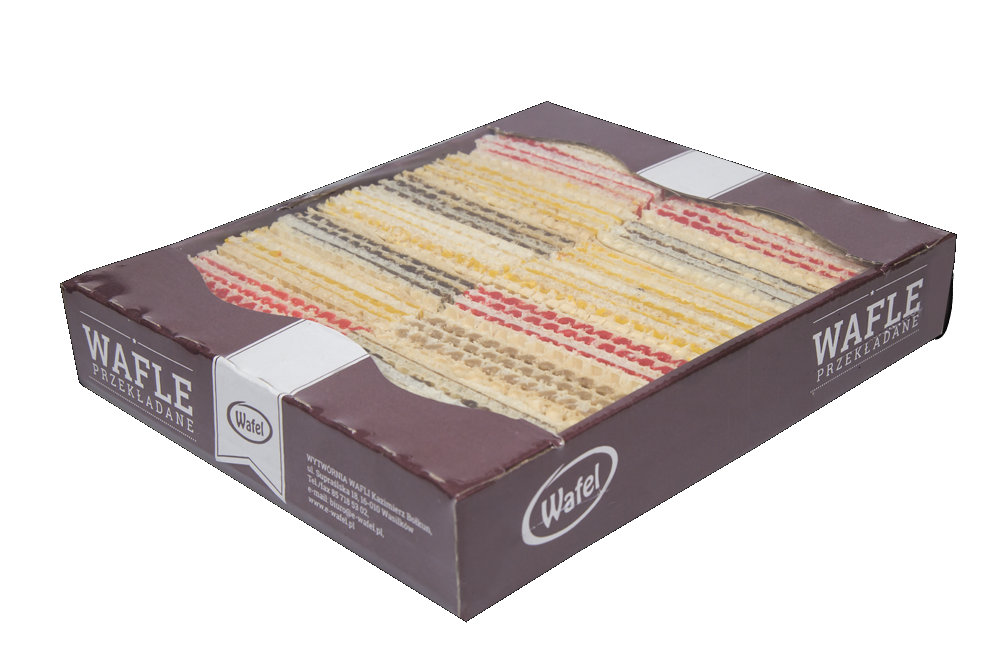 Wafle domowe przekładane