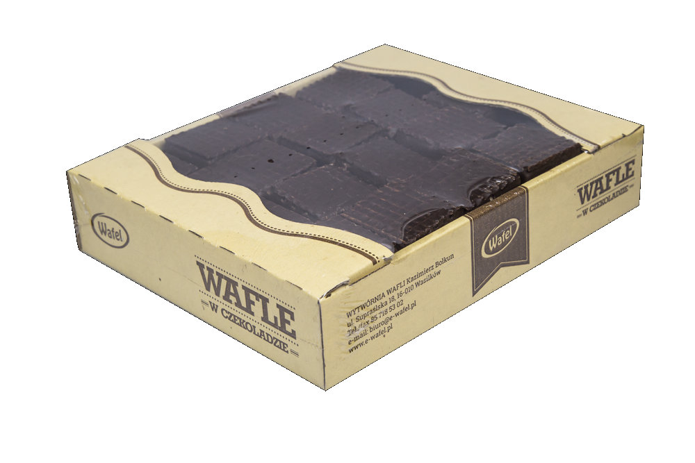Wafle z orzechami w czekoladzie